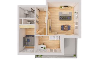 Prodej bytu 3+kk v osobním vlastnictví 92 m², Ševětín