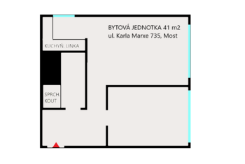 Prodej bytu 2+kk v družstevním vlastnictví 41 m², Most