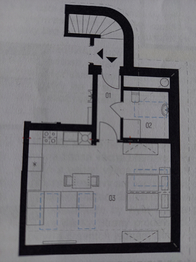 Pronájem bytu 1+kk v osobním vlastnictví 34 m², Roztoky