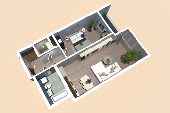 Prodej bytu 2+kk v osobním vlastnictví 58 m², Praha 9 - Vysočany