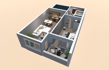 Prodej bytu 2+kk v osobním vlastnictví 58 m², Praha 9 - Vysočany