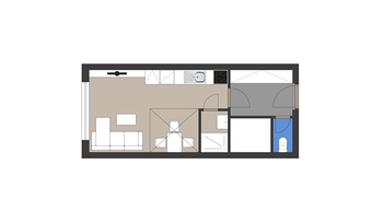 Prodej bytu 1+kk v osobním vlastnictví 23 m², Praha 8 - Karlín