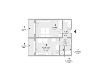 Prodej bytu 2+kk v družstevním vlastnictví 52 m², Ostrava