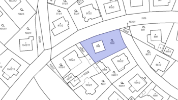 Katastrální mapa - Prodej pozemku 628 m², Praha 9 - Dolní Počernice