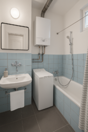 vizualizace koupelny - Prodej bytu 2+1 v osobním vlastnictví 59 m², Turnov