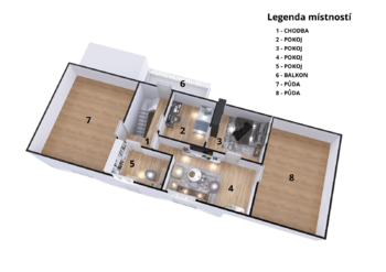 2. nadzemní podlaží - Prodej domu 183 m², Ronov nad Doubravou