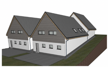 Vizualizace objektů - Prodej pozemku 330 m², Mutěnice