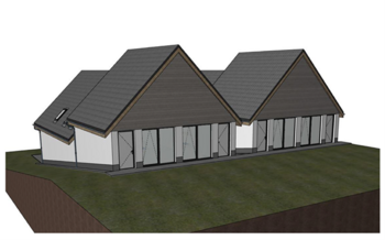 Vizualizace objektů - Prodej pozemku 330 m², Mutěnice
