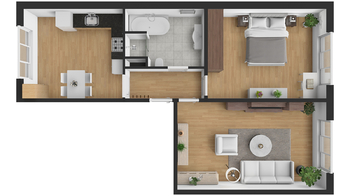 Prodej bytu 2+1 v osobním vlastnictví 59 m², Chomutov