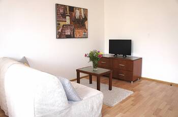 obývací pokoj - Pronájem bytu 2+kk v osobním vlastnictví 50 m², Praha 5 - Smíchov
