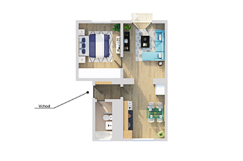 Prodej bytu 2+1 v osobním vlastnictví 51 m², Kladno