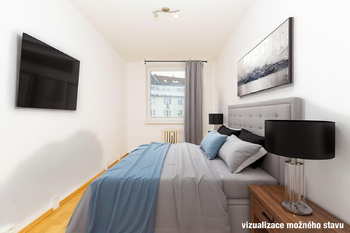 Pokoj, vizualizace - Prodej v osobním vlastnictví, Praha 5 - Zbraslav