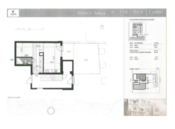 Prodej bytu 1+kk v osobním vlastnictví 37 m², Praha 5 - Košíře