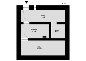 2D půdorys - Prodej domu 85 m², Zbiroh