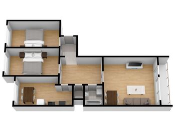 Pronájem bytu 3+1 v osobním vlastnictví 77 m², Praha 4 - Modřany
