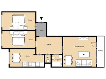 Pronájem bytu 3+1 v osobním vlastnictví 77 m², Praha 4 - Modřany