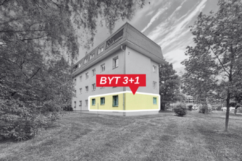 vyznačený byt - Prodej bytu 3+1 v osobním vlastnictví 82 m², Praha 8 - Kobylisy