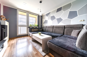 Obývací pokoj - Prodej bytu 3+1 v družstevním vlastnictví 73 m², Ostrava 