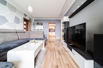 Obývací pokoj - Prodej bytu 3+1 v družstevním vlastnictví 73 m², Ostrava