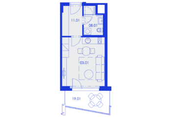 Pronájem bytu 1+kk v osobním vlastnictví 34 m², Praha 10 - Strašnice