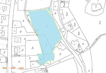 katastrální mapa - Prodej domu 415 m², Kostelec u Heřmanova Městce