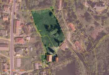 katastrální mapa - Prodej domu 415 m², Kostelec u Heřmanova Městce