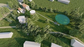 vizualizace budoucího stavu - Prodej domu 415 m², Kostelec u Heřmanova Městce