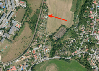 označení lokality - Prodej pozemku 595 m², Kaznějov
