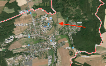 označení lokality - Prodej pozemku 595 m², Kaznějov
