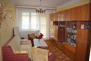 Obývací pokoj - Prodej bytu 2+1 v osobním vlastnictví 48 m², Jeseník
