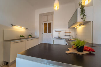 Kuchyňská linka - Pronájem bytu 1+1 v osobním vlastnictví 43 m², Praha 7 - Holešovice