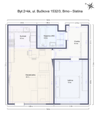 Prodej bytu 2+kk v osobním vlastnictví 52 m², Brno
