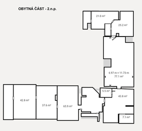 Prodej bytu atypický v osobním vlastnictví 2816 m², Janůvky