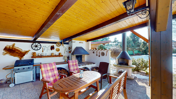 pergola s grilem a posezením - Prodej chaty / chalupy 160 m², Cheznovice 