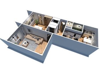 Prodej bytu 2+1 v osobním vlastnictví 57 m², Chomutov
