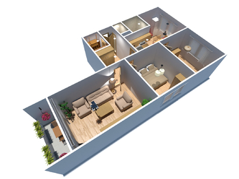 Prodej bytu 3+1 v osobním vlastnictví 63 m², Chomutov