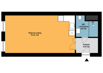 Prodej bytu 1+kk v osobním vlastnictví 41 m², Abertamy