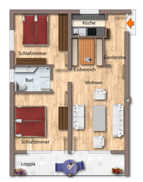 Prodej bytu 3+1 v osobním vlastnictví 65 m², Bad Mitterndorf