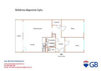 Prodej bytu 3+kk v osobním vlastnictví 62 m², Slaný