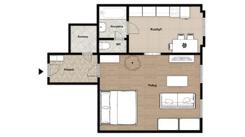 Pronájem bytu 2+kk v osobním vlastnictví 49 m², Praha 2 - Nové Město