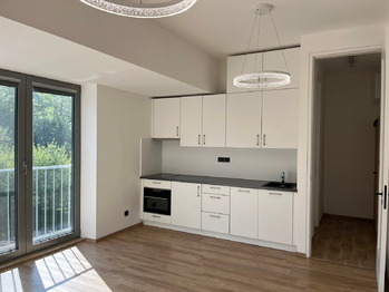 kuchyňský kout - Pronájem bytu 1+kk v osobním vlastnictví 26 m², Zubří