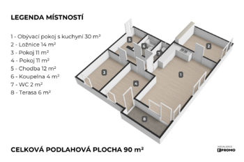 Pronájem bytu 4+kk v osobním vlastnictví 89 m², Liberec