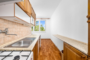 kuchyně s jídelnou - Prodej bytu 2+1 v osobním vlastnictví 65 m², České Budějovice