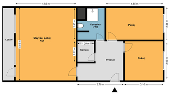 Pronájem bytu 3+kk v osobním vlastnictví 70 m², Praha 4 - Michle