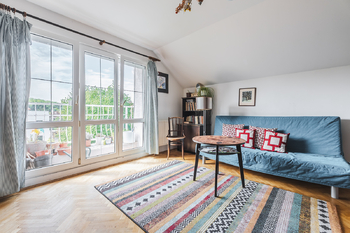 Obývací pokoj - Pronájem bytu 3+1 v osobním vlastnictví 80 m², Praha 6 - Liboc