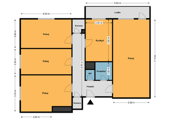 Prodej bytu 4+1 v osobním vlastnictví 92 m², Praha 5 - Radlice