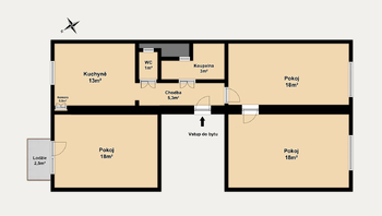 Pronájem bytu 3+1 v osobním vlastnictví 94 m², Brno