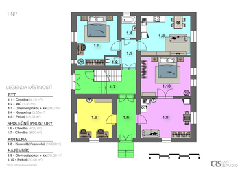 Prodej pozemku 1389 m², Praha 10 - Hostivař