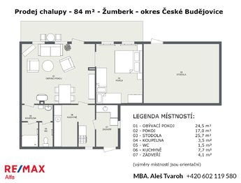 Prodej chaty / chalupy 58 m², Žár