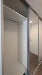 vestavná skříň - Pronájem bytu 1+kk v osobním vlastnictví 42 m², Praha 9 - Hloubětín